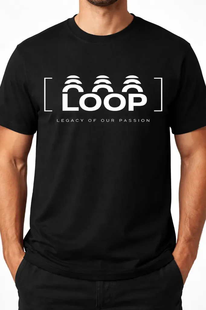 Loop Classic Everyday Men's T-Shirt (S, Black)