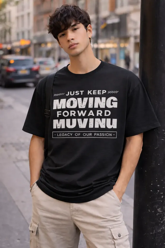 Loop Street Style Everyday T-Shirt For Men's (S, Black)